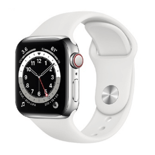 Apple Watch Series 6 LTE 40mm Viền Thép Dây Silicone